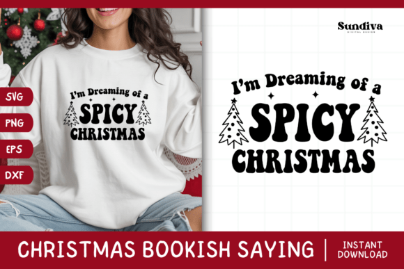 Christmas Bookish Quote SVG 16: A Festive Graphic for Crafts and Content