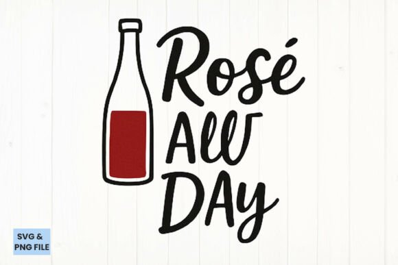 Rosé All Day Quote SVG, PNG: A Crafts and Graphics Review